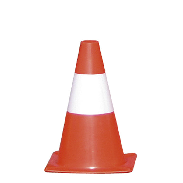 CARTELLI SEGNALATORI - CO83 - Cono segnaletico - H 30 cm - bianco-rosso