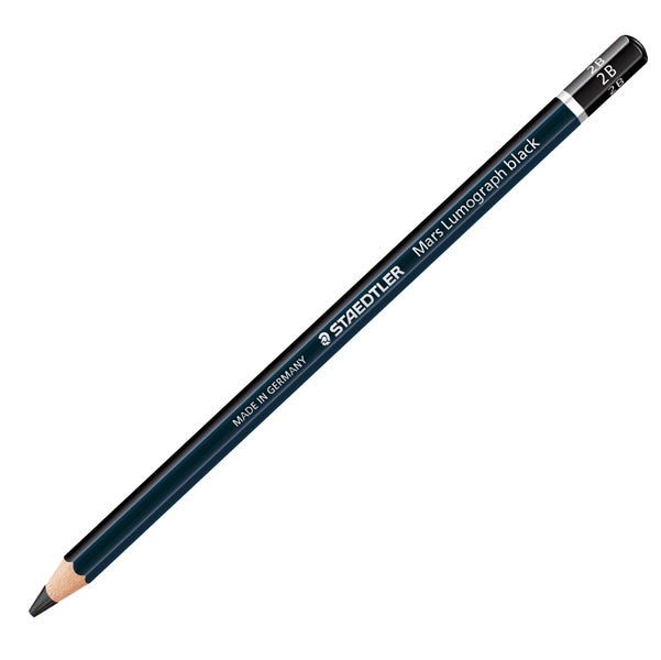 STAEDTLER - 100B-2B - Matita di grafite tipo carboncino Mars Lumograph Black - gradazione 2B - Staedtler