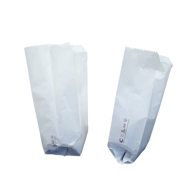 BALMAR 2000 - 100501154 - Sacchetti - carta kraft - 10 x 21-23 cm - soffietti laterali 7,5 cm - 40 gr - bianco - Balmar 2000 - conf. 100 pezzi