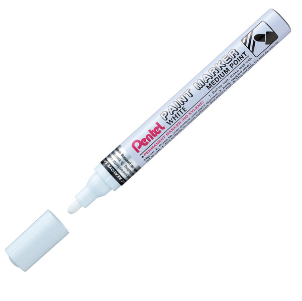 PENTEL - MMP10-W - Marcatore Paint Marker Linea Amiko - punta media 4,50mm - bianco - Pentel