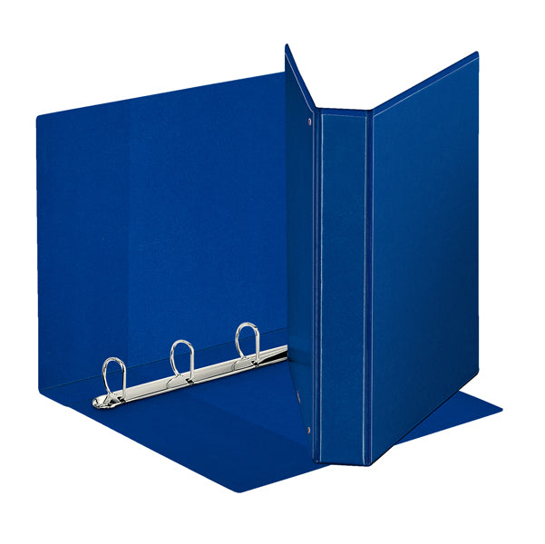 ESSELTE - 394756500 - Raccoglitore personalizzabile Display - 4 anelli a D 30 mm - dorso 4,7 cm - 22x30 cm - blu - Esselte