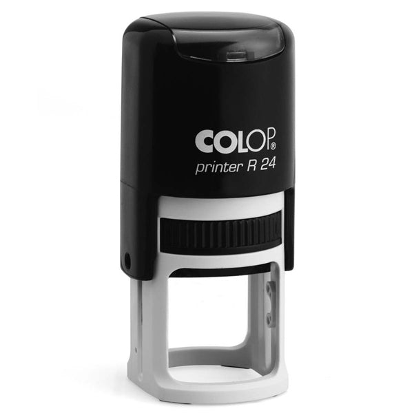 COLOP - PRINTER R24 - Timbro Printer R24 - diametro 24 mm - 4 righe - personalizzabile - autoinchiostrante - Colop