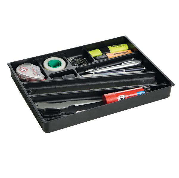 DURABLE - 1712004058 - Vaschetta portaoggetti Idealbox per cassetti - 24x34x3,6 cm - nero - Durable