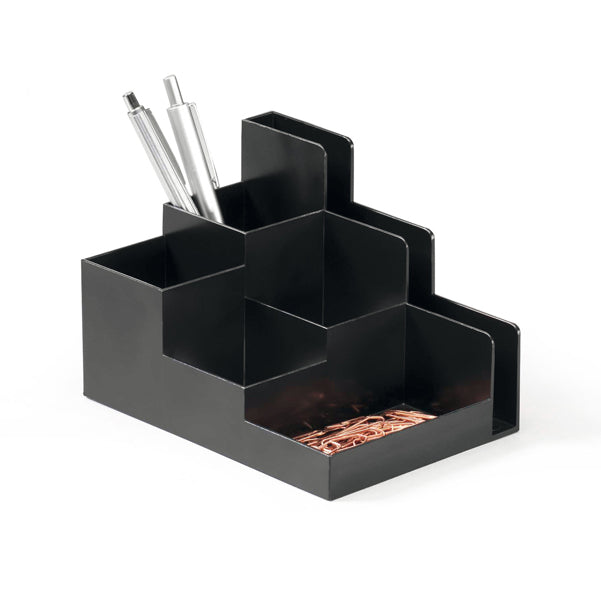 DURABLE - 1701588058 - Portaoggetti da scrivania Optimo - 16,2x11,8x11 cm - nero - Durable