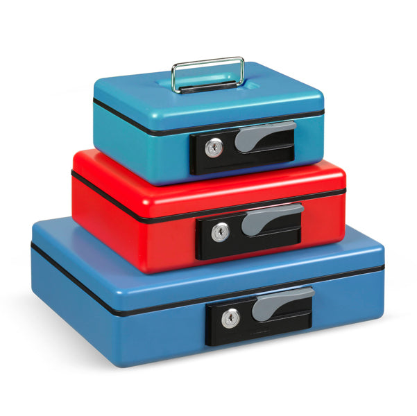 ITERNET - 3415RO - Cassetta portavalori Deluxe - 30x23x8 cm - rosso - Iternet