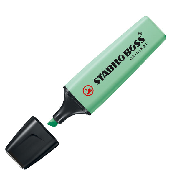 STABILO - 70-116 - Evidenziatore Boss Original Pastel - punta a scalpello - tratto 2 - 5 mm - verde menta 116 - Stabilo