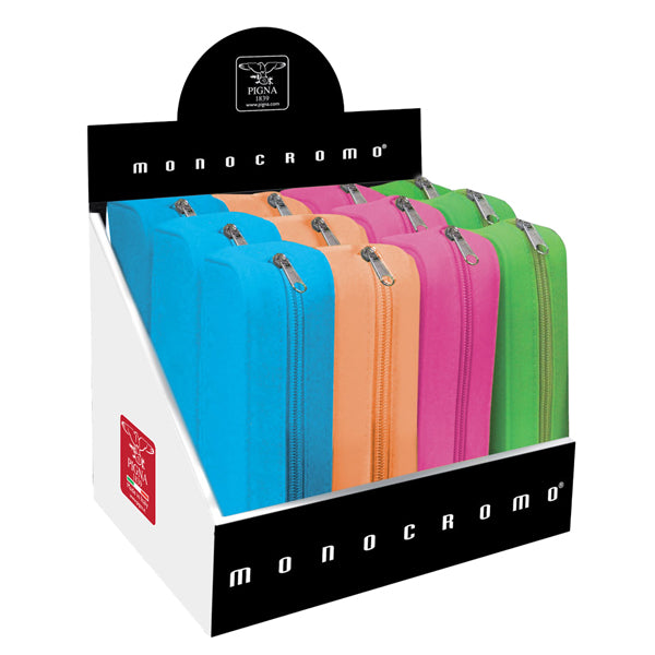 PIGNA - 022804800 - Bustina silicone Soft Touch Monocromo - 80x200x60 mm - colori assortiti fluo - Pigna
