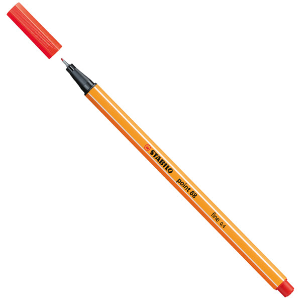 STABILO - 88-48 - Fineliner Point 88 - tratto 0,4 mm - rosso chiaro 48 - Stabilo