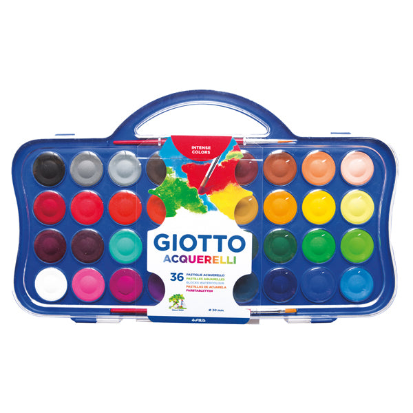 GIOTTO - 353600 - Pastiglie Acquerelli - D 30mm - Giotto - 36 pastiglie