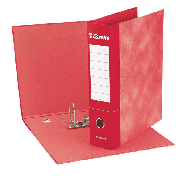 ESSELTE - 390772160 - Registratore Essentials G72 - dorso 5 cm - commerciale 23x30 cm - rosso - Esselte