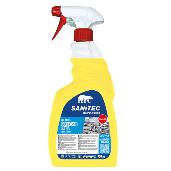 Sanitec - 1810-S - Sgrassatore Ultra Limone - 750 ml - Sanitec
