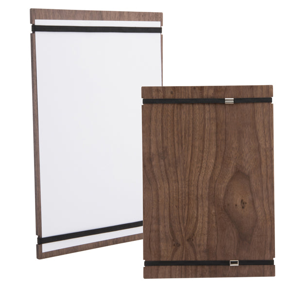 SECURIT - MC-WALA4-RB - PortamenU' Tablet con elastici - 32 x 22 cm - legno di noce - Securit