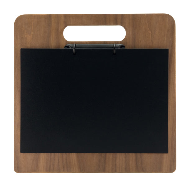 SECURIT - MC-WALA4-CH - PortamenU' a tagliere con anelli Chopping Board - 32 x 24 cm - legno di noce - Securit