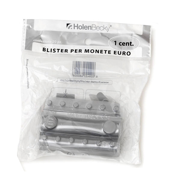 HolenBecky - 8000-20 - Portamonete - PVC - 1 cent - trasparente - HolenBecky - blister 20 pezzi
