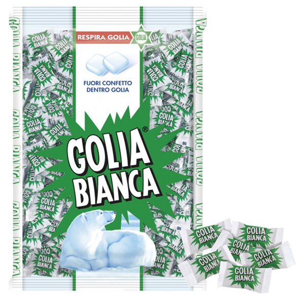 GOLIA - 06721600 - Caramelle Golia Bianca - busta da 1kg (400 pezzi circa)