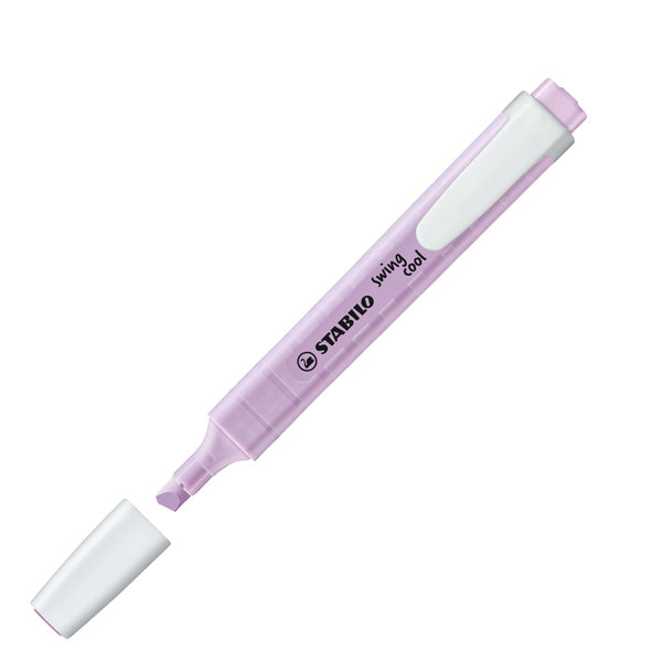 STABILO - 275-155-8 - Evidenziatore Swing Cool pastel - punta a scalpello - tratto 1 - 4 mm - glicine 155 - Stabilo