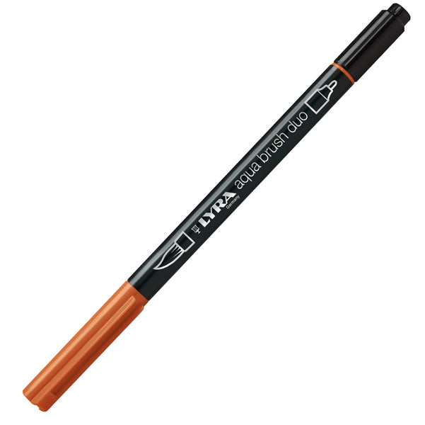 LYRA - L6520017 - Pennarello Aqua Brush Duo - punte 2-4 mm - cinabro - Lyra