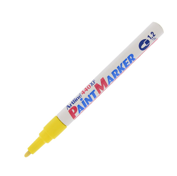ARTLINE - A440G - Marcatore permanente A 440 - a vernice - punta tonda fine - 1,2 mm - giallo - Artline