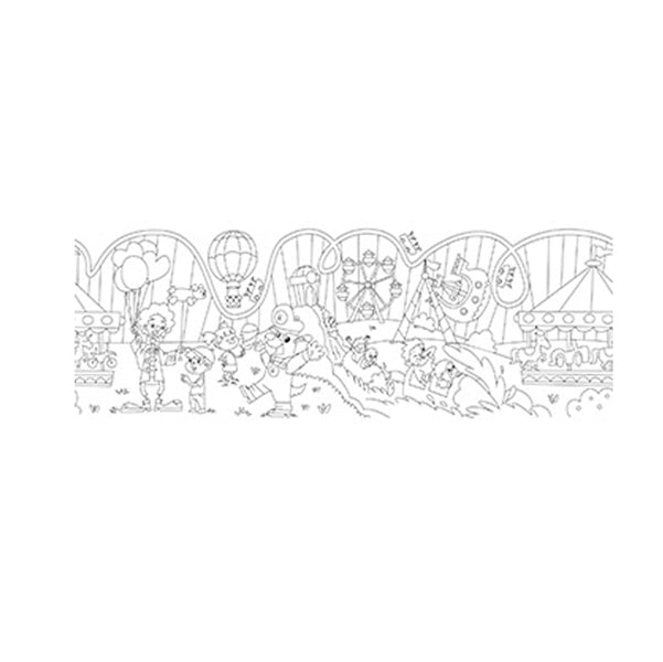 INFO - Q872808 - Rotolo creativo adesivo - tema parco divertimento - 30x400cm - Info