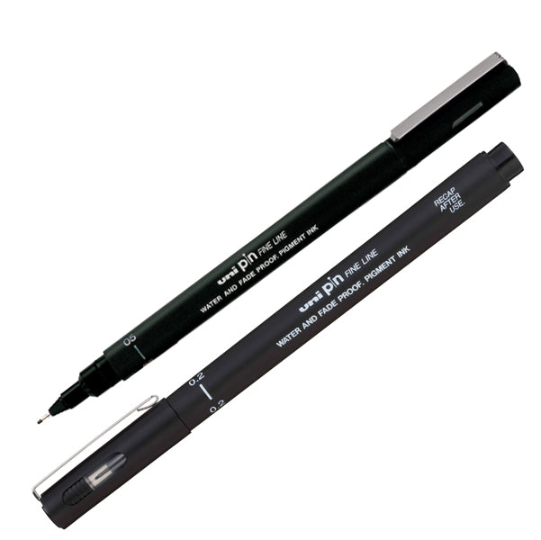 UNI MITSUBISHI - M PIN102 N - Pin fineliner - punta 0,2mm - nero - Uni Mitsubishi