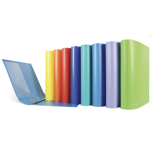 SEI ROTA - 36953190 - Raccoglitore Like - 4 anelli D30 mm - dorso 4 cm - 22x30 cm - PPL - colori assortiti - Sei Rota