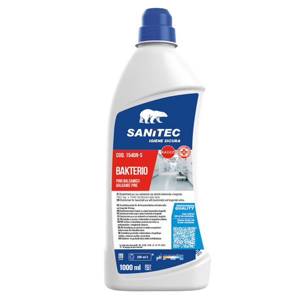 Sanitec - 1540N-S - Bakterio detergente disinfettante - 1 L - Sanitec