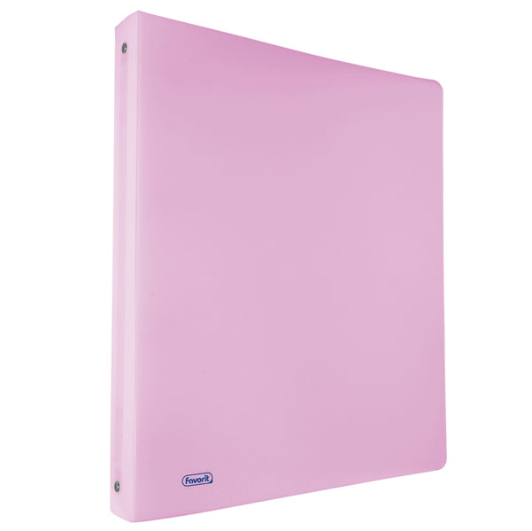 FAVORIT - 400116636 - Raccoglitore Pastel - PPL - dorso 1,5 cm - 22x30 cm - 4 anelli 15 mm - lilla - Favorit