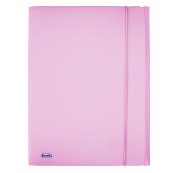FAVORIT - 400116602 - Cartella 3L con elastico Pastel - PPL - 24x33cm - glicine - Favorit