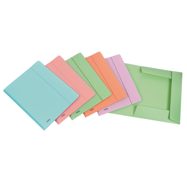 FAVORIT - 400115580 - Cartella 3L con elastico Pastel - PPL - 24x33cm - colori assortiti - Favorit