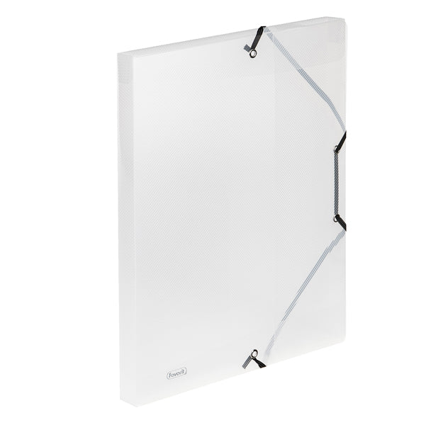 FAVORIT - 400116647 - Cartella 3L con elastico Lumina - 24x32cm - trasparente - D 2,5 - Favorit