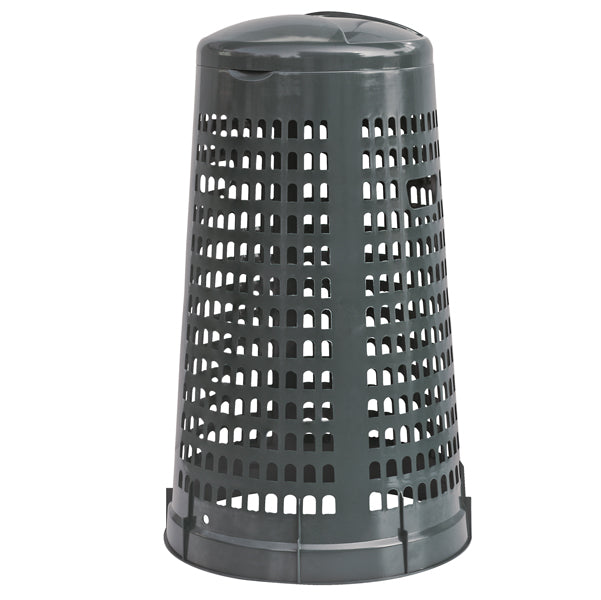MobilPlastic - 69-110-GRB - Trespolo portasacco - diametro 38 cm - altezza 85 cm - 110 L - grigio scuro - Mobil Plastic
