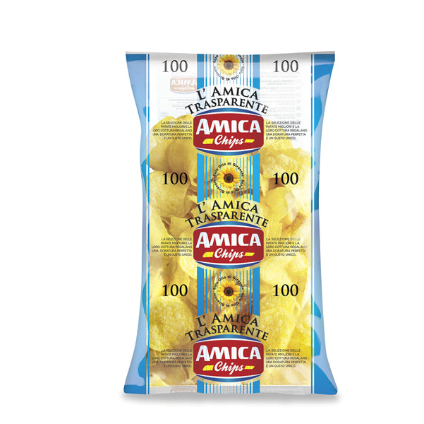 Amica Chips - AM100 - Patatina classica - 100 gr - Amica Chips