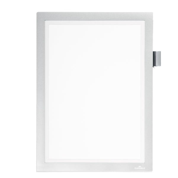 DURABLE - 4989-23 - Cornice Duraframe - magnetica - A4 - 21 x 29,7 cm - argento - Durable