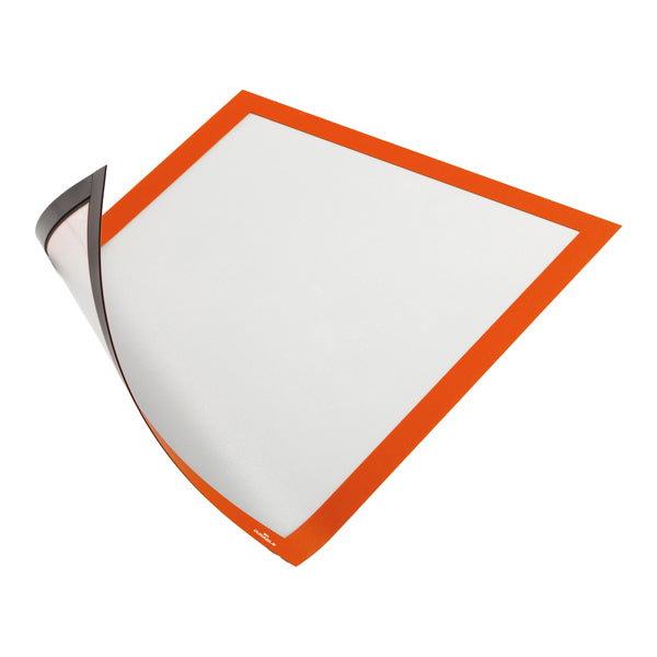DURABLE - 4869-09 - Cornice Duraframe Magnetic - A4 - 21 x 29,7 cm - arancio - Durable