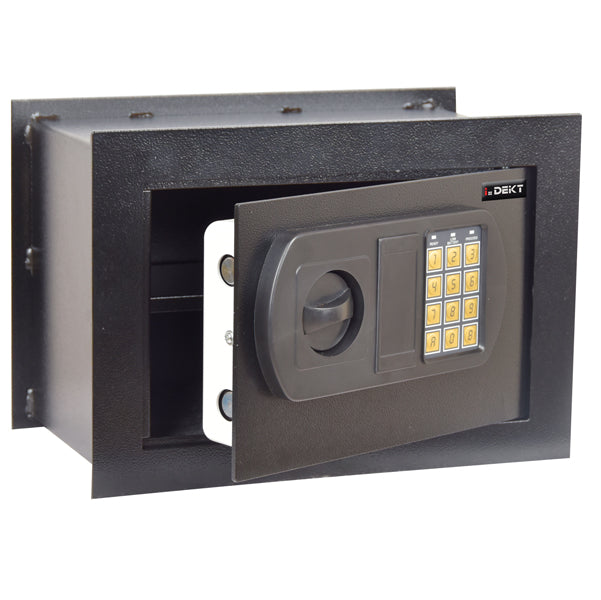 ITERNET - SSWHFE - Cassaforte da muro - serratura elettronica - 33x20x23 cm - 9 kg - nero - Iternet