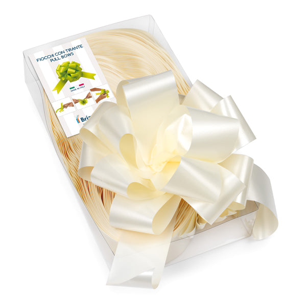 BRIZZOLARI - 00313325 - Nastri strip 6800 - in polipropilene - avorio 25 - per fiocco autocomponibile - 50 mm - diametro 20 cm - Brizzolari - conf. 30 pezzi