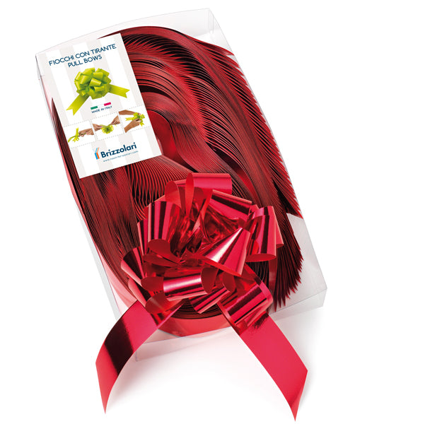 BRIZZOLARI - 00314007 - Nastro strip metal 6870 - rosso 07 - 31 mm - diam. 13 cm - Brizzolari - conf. 30 pezzi