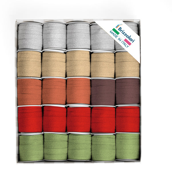 BRIZZOLARI - 02307500 - Rocche Glitty 68245 - 10 mm x 5 mt - colori assortiti - Brizzolari - conf. 25 pezzi