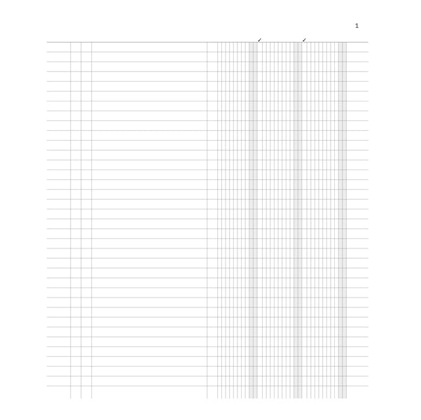 DATA UFFICIO - DU135100000 - Registro inventari a 3 colonne - 96 pagine - 31 x 24,5 cm - DU135100000 - Data Ufficio