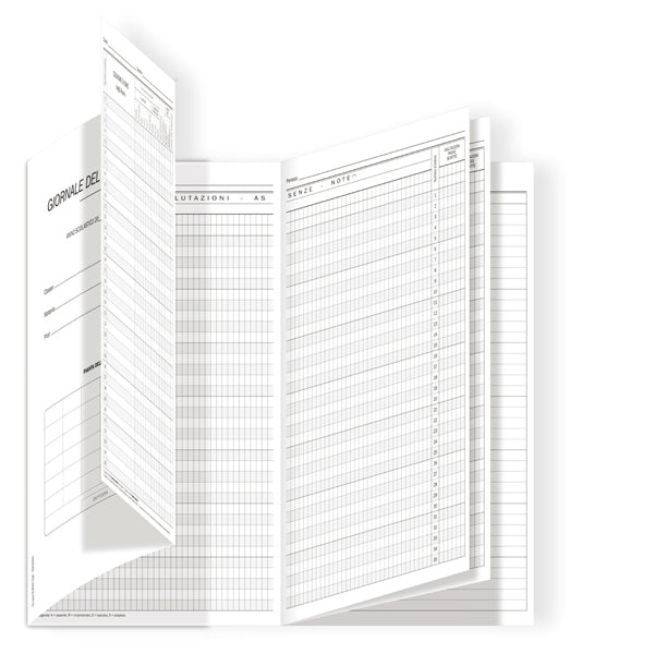 DATA UFFICIO - 3425PS000G - Registro del professore (3 classi) - 31 x 17 cm - DU3425PS000 - Data Ufficio