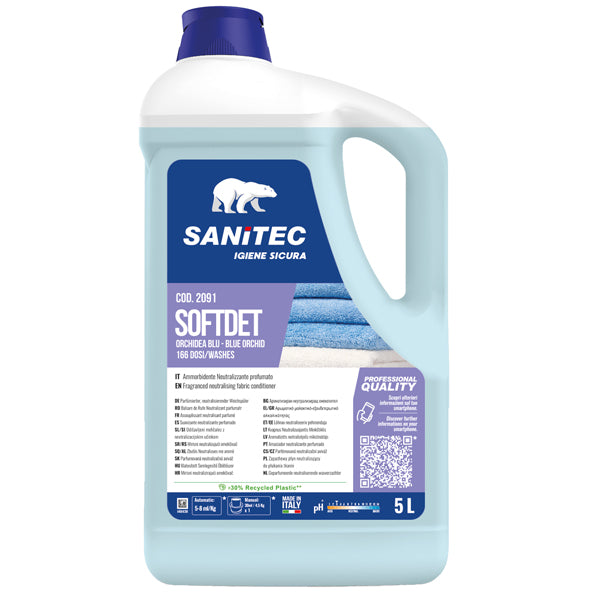 Sanitec - 2091 - Ammorbidente Softdet Orchidea blu - 5 Lt - Sanitec