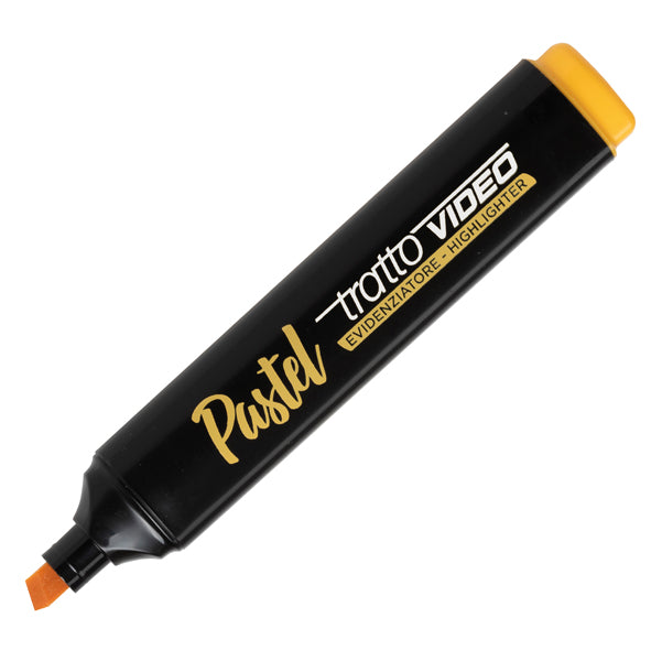 TRATTO - 833503 - Evidenziatore Tratto Video pastel - punta a scalpello - tratto da 1,0mm-5,0mm - arancione mandarino - Tratto