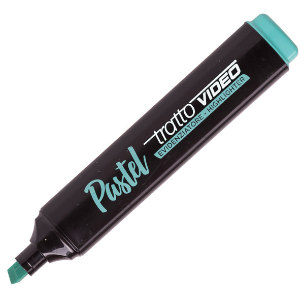 TRATTO - 833505 - Evidenziatore Tratto Video pastel - punta a scalpello - tratto da 1,0mm-5,0mm - verde menta - Tratto