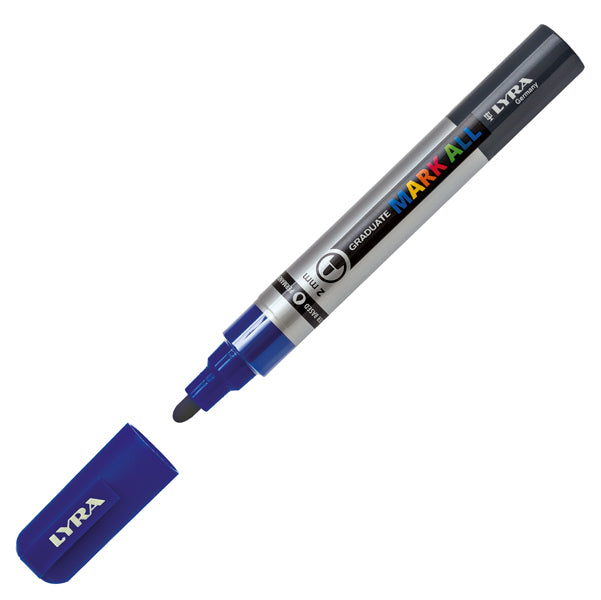 LYRA - L6820050 - Marcatore a base d'acqua Graduate Mark All - punta tonda 2mm - blu - Lyra