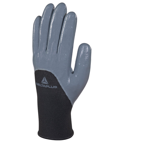 DELTAPLUS - VE715GR08 - Guanti VE715GR - maglia di poliestere - taglia 08 - grigio-nero - Deltaplus