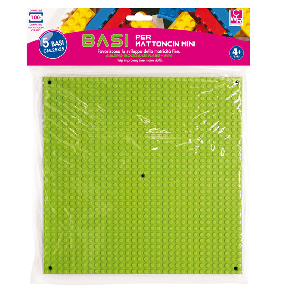 CWR - 12337 - Base costruzioni Micro - in ABS - 25 x 25 cm - colori assortiti - CWR