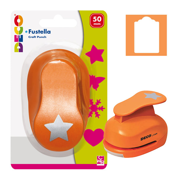 DECO - 11162-6 - Fustella - motivo tag - dim. sagoma 50 mm - Deco