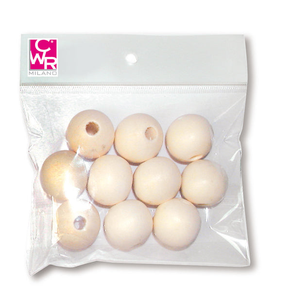 CWR - 05862 - Sfere in legno naturale - diametro 20 mm - CWR - conf. 10 pezzi