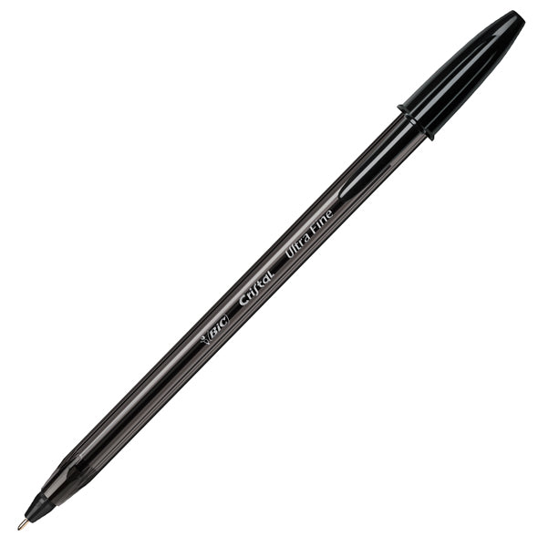 BIC - 992603 - Penna a sfera con cappuccio Cristal Exact - punta 0,7 mm - nero - Bic - scatola 20 pezzi
