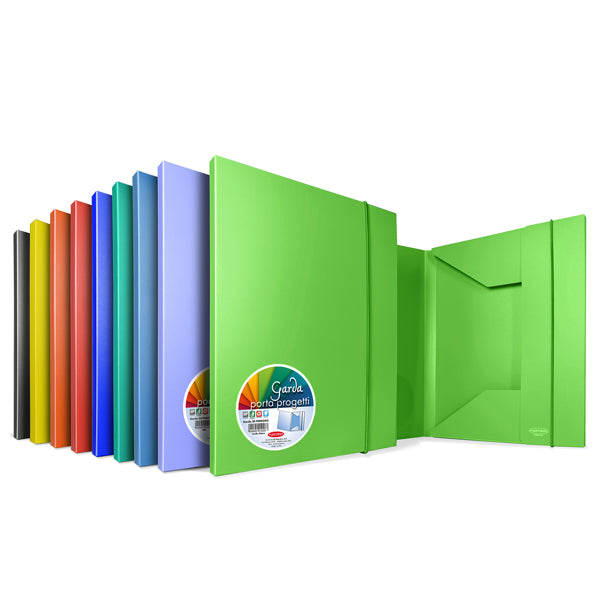 Plastibor - P0003090 - Cartelle 3L Garda - PPL - 25,7x34,5 cm - dorso 30 mm - colori assortiti - Sei Rota